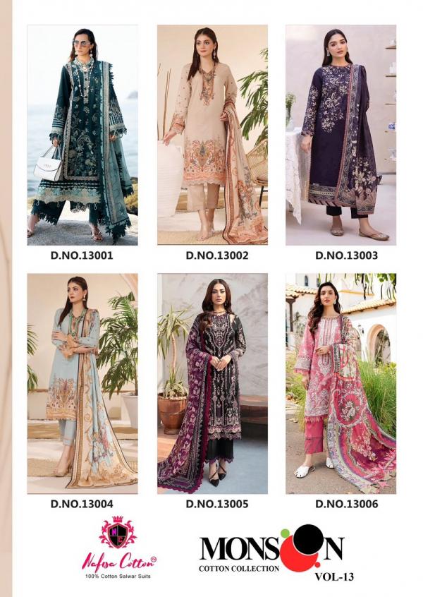 Nafisa Monsoon Vol-13 – Dress Material